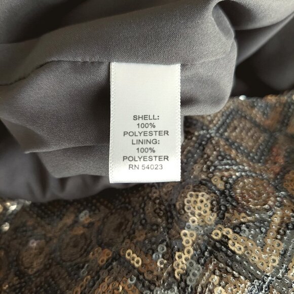 Banana Republic Black & Silver Sequin Formal Party Dress - Picture 7 of 7